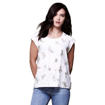 Ivory butterfly top